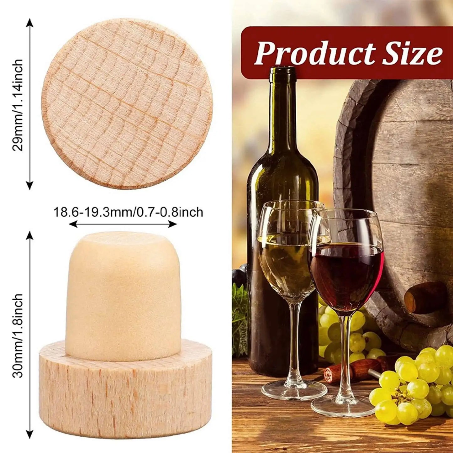 wine bottle corks / 12pcs