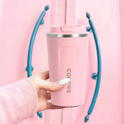 stainless steel coffee cup