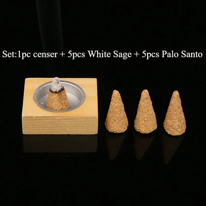 palo santos/Sage natural incense cones
