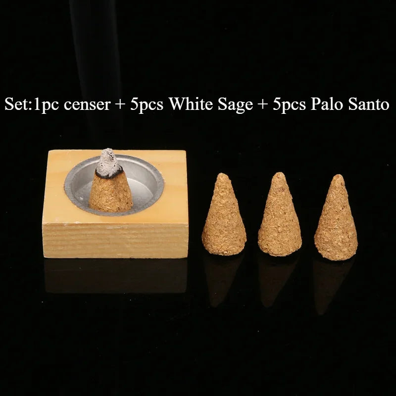 palo santos/Sage natural incense cones