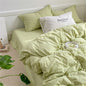 linen comforter cover set with Pillowcase & bed sheet