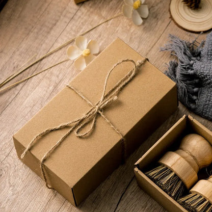 wooden dish brush set