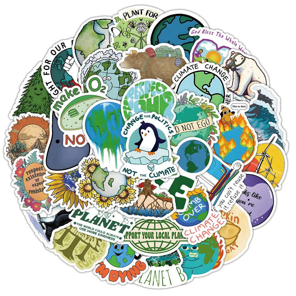 nature stickers / waterproof