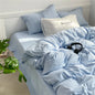 linen comforter cover set with Pillowcase & bed sheet