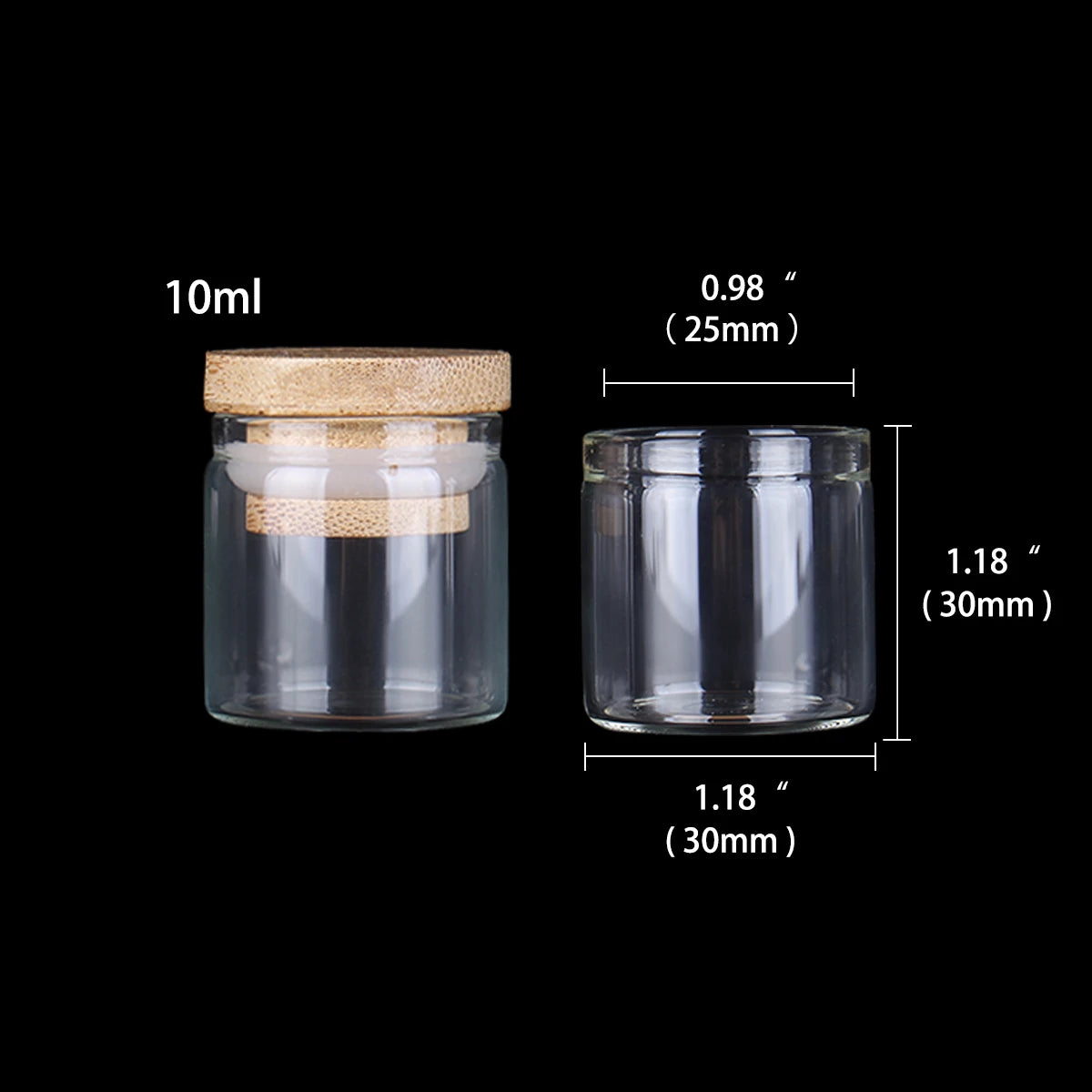 12pcs glass jars