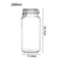 Glass storage jar with airtight clamp lid