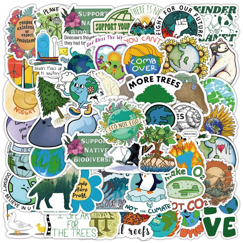 nature stickers / waterproof